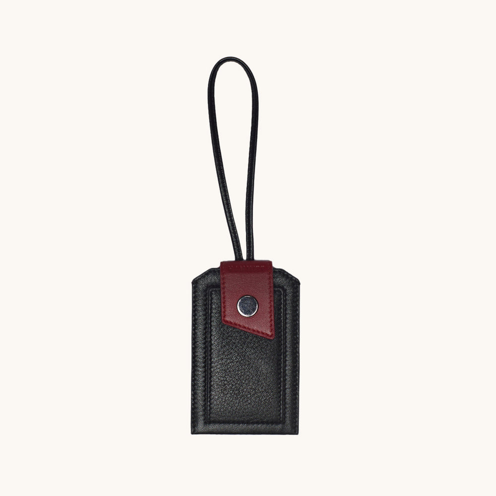 Hammitt | Women's Larkspur Luggage Tag - Black / Gunmetal