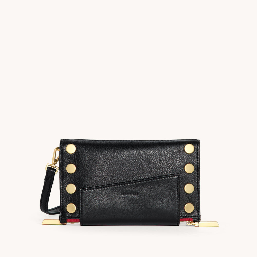 Hammitt | Women's Levy - Black / Brushed Gold Red Zip