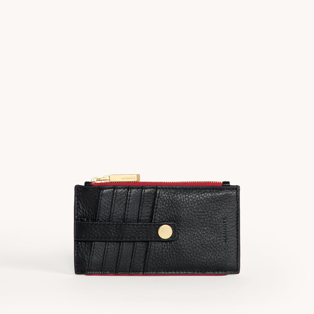 Hammitt | Women's 210 West - Black / Brushed Gold Red Zip Hammitt | Women's 210 West - Black / Brushed Gold Red Zip