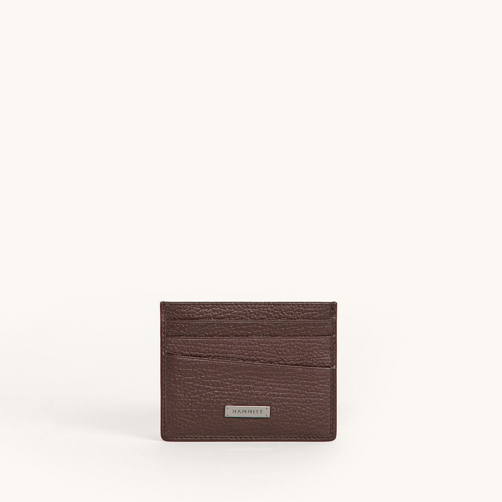 Hammitt | Women's Cambria Card Case - Bourbon / Gunmetal
